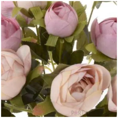 sztuczny kwiat bukiet kamelia fioletowa bomm 45 cm