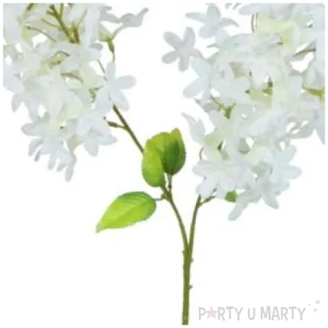 sztuczny kwiat galazka bialy bez bomm 70 cm