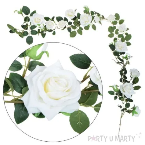 sztuczny kwiat girlanda roza bomm 180 cm