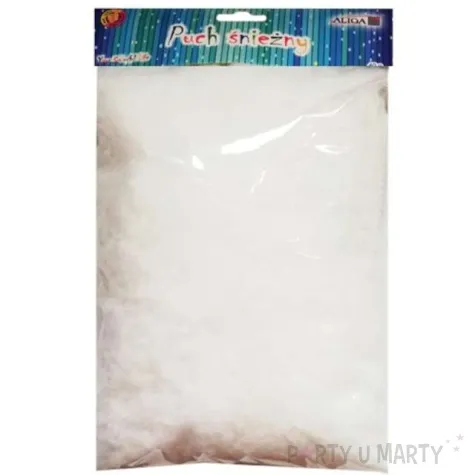 sztuczny snieg puch sniezny bialy aliga 40g