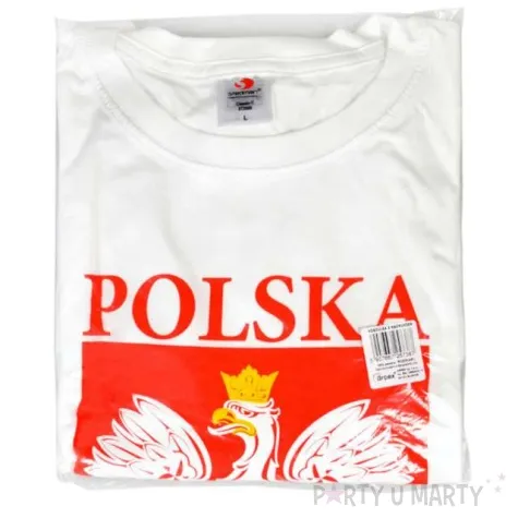 t shirt z nadrukiem polska orzel bialy biala arpex l