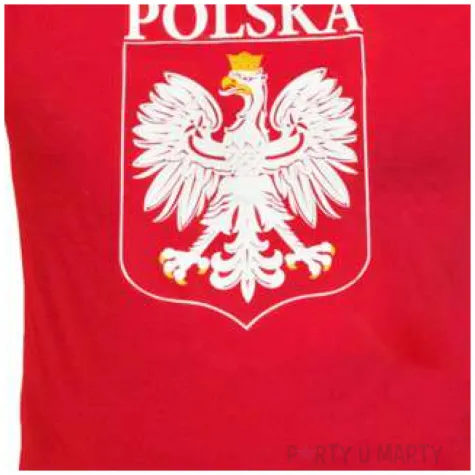 t shirt z nadrukiem polska orzel bialy czerwony arpex l