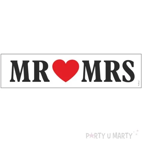 tablica rejestracyjna mr mrs partydeco