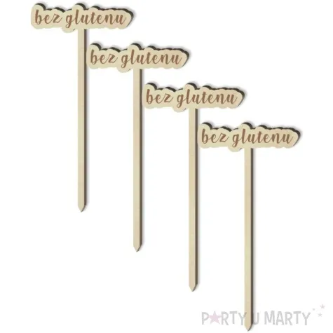 tabliczka candy bar bez glutenu drewniana 13 cm 4 szt