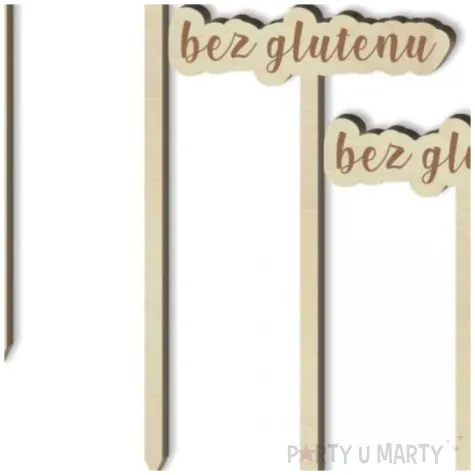 tabliczka candy bar bez glutenu drewniana 13 cm 4 szt