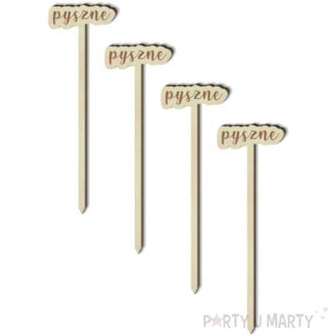 tabliczka candy bar pyszne drewniana 13 cm 4 szt