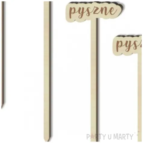 tabliczka candy bar pyszne drewniana 13 cm 4 szt