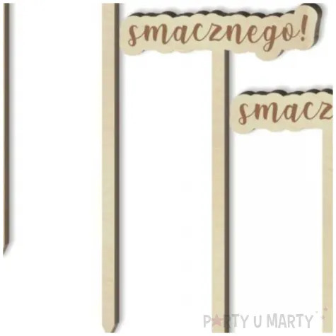 tabliczka candy bar smacznego drewniana 13 cm 4 szt