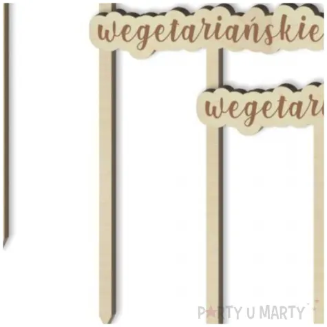tabliczka candy bar wegetarianskie drewniana 13 cm 4 szt