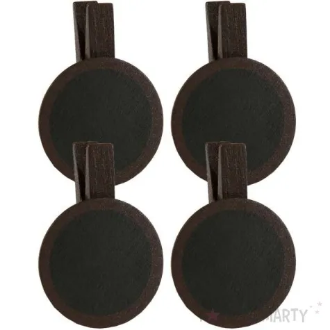 tabliczka dekoracyjna classic okragla czekoladowy santex 4 szt