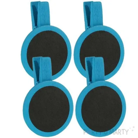 tabliczka dekoracyjna classic okragla turkusowy santex 4 szt