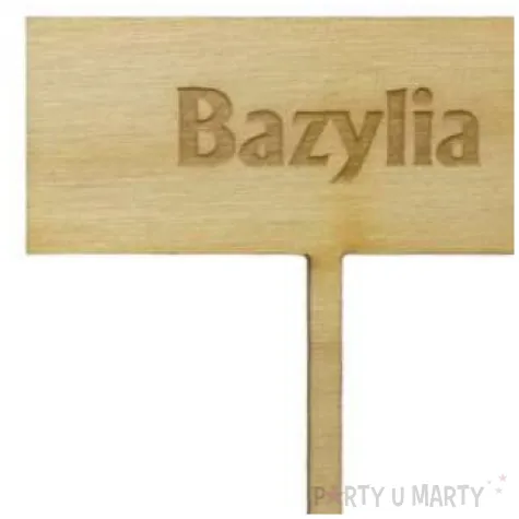 tabliczka etykieta tyczka do oznaczania roslin ziol bazylia 50x210 mm