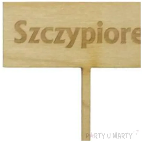 tabliczka etykieta tyczka do roslin ziol szczypiorek 50x210 mm