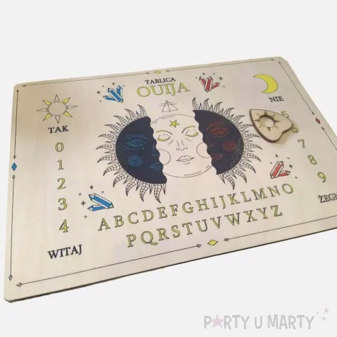 tabliczka ouija ksiezyc drewno 300x200mm