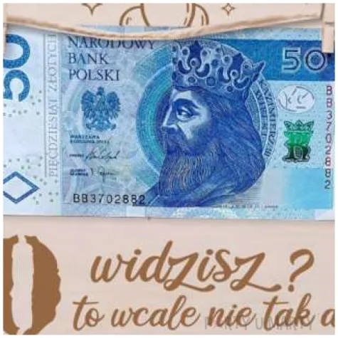 tabliczka widzisz 50 to wcale nie tak duzo drewno 210x155 mm