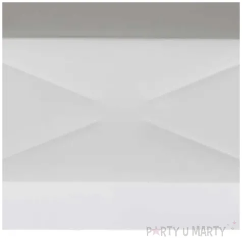 tacka papierowa prostokatna bialy polkrys 13 x 20 cm 100 szt