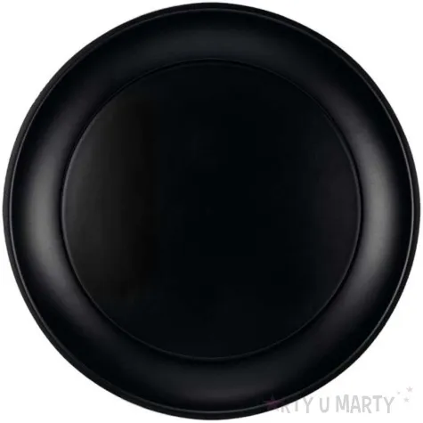 talerzyk plastikowy monocolor czarny procos 21 cm 1 szt