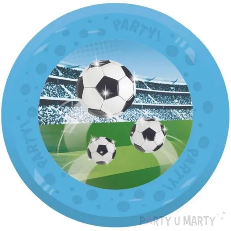 talerzyk plastikowy pilka nozna soccer fans blekitny procos 21 cm
