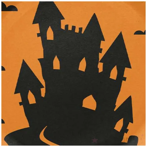 talerzyki nawiedzony dom funny halloween paw 23 cm 8 szt