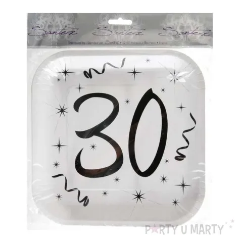talerzyki papierowe 30 white santex 23 cm 10 szt