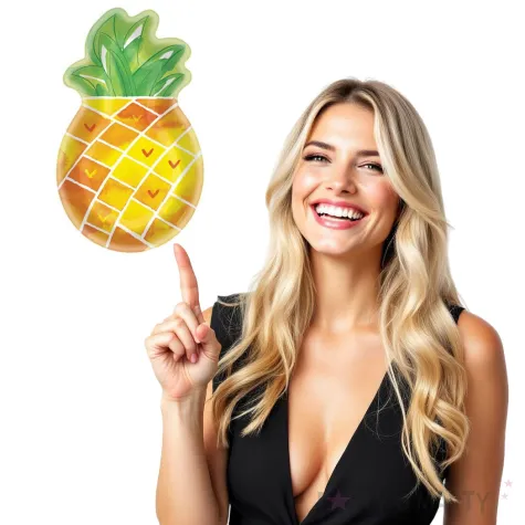 talerzyki papierowe ananas hawajskie party amscan