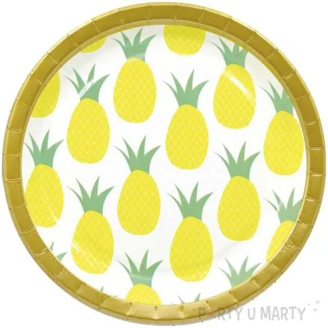 talerzyki papierowe ananas procos 23 cm 8 szt