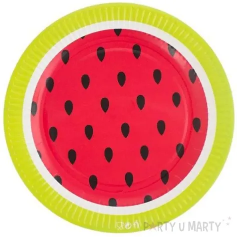 talerzyki papierowe arbuz godan 18 cm 6 szt