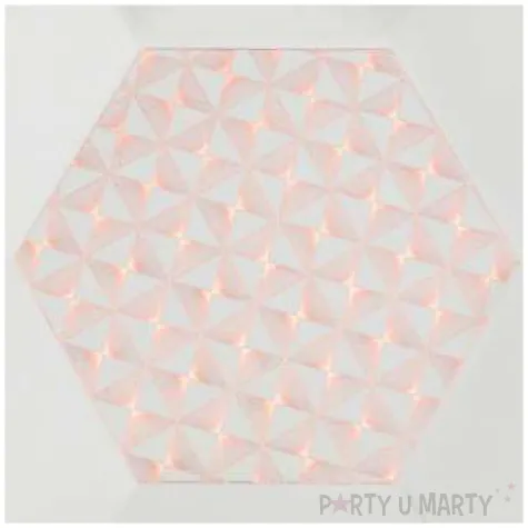 talerzyki papierowe art deco z lamowka biale santex 23 cm 10 szt