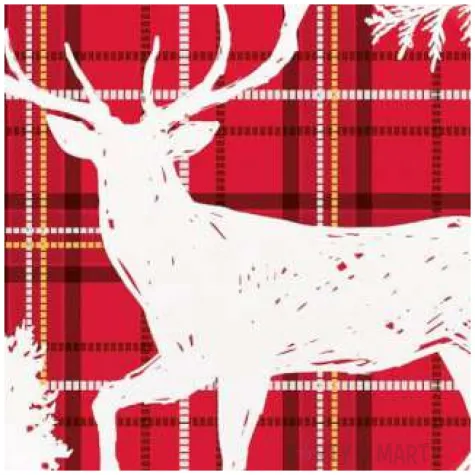 talerzyki papierowe bialy renifer godan 23 cm 8 szt