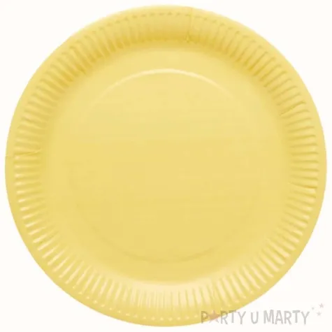 talerzyki papierowe buttercup zolty amscan 23 cm 8 szt