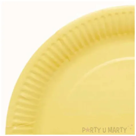 talerzyki papierowe buttercup zolty amscan 23 cm 8 szt