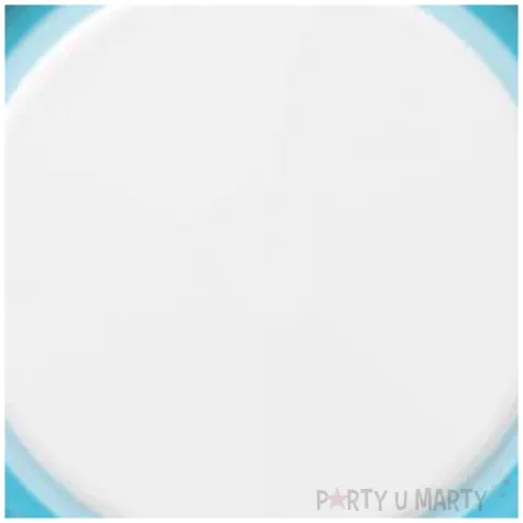 talerzyki papierowe candy blekitne maki 18 cm 8 szt