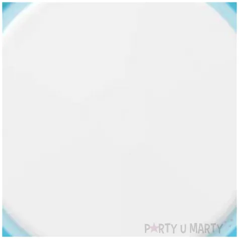 talerzyki papierowe candy blekitne maki 23 cm 8 szt