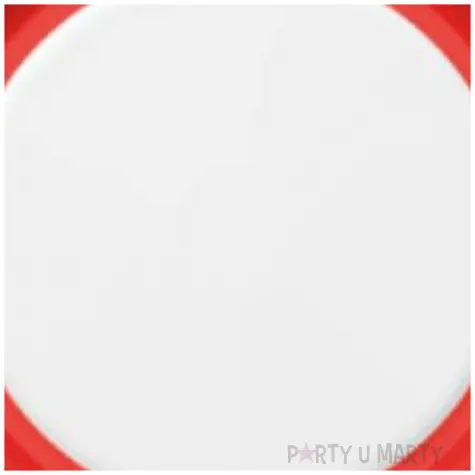 talerzyki papierowe candy czerwone maki 23 cm 8 szt