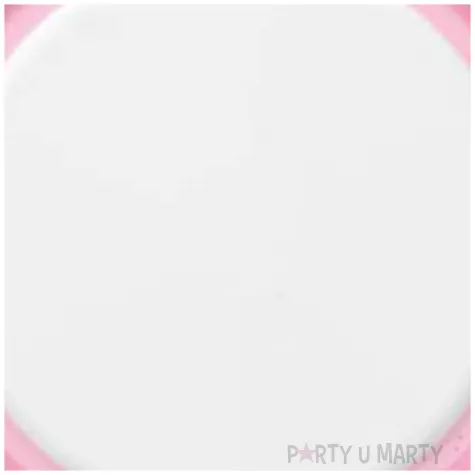 talerzyki papierowe candy rozowe jasne maki 23 cm 8 szt