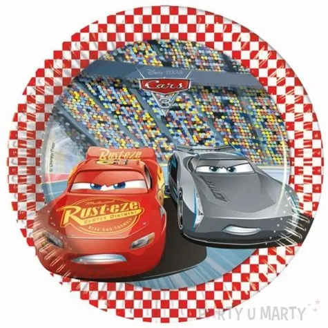 talerzyki papierowe cars 3 20 cm 8 szt