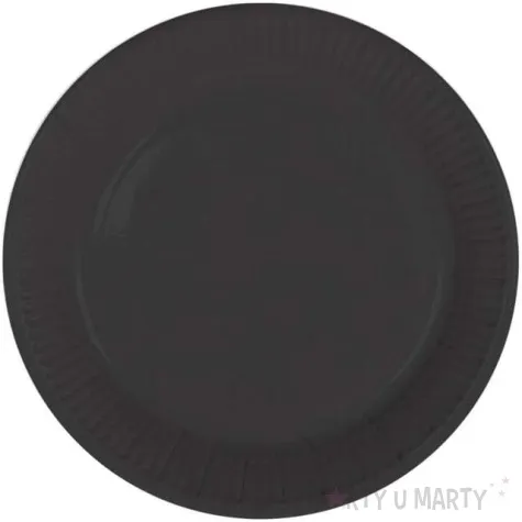 talerzyki papierowe classic czarne folat 23 cm 8 szt