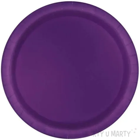 talerzyki papierowe classic fioletowy ciemny unique 23 cm 16 szt