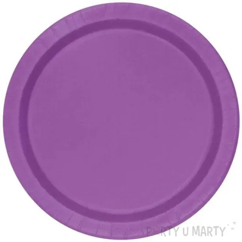 talerzyki papierowe classic fioletowy unique 23 cm 8 szt