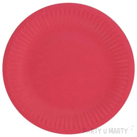 talerzyki papierowe classic okragle godan magenta 18 cm 6 szt