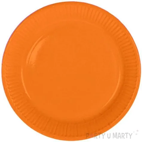 talerzyki papierowe classic pomaranczowe folat 23 cm 8 szt