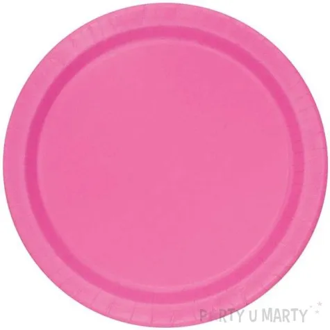 talerzyki papierowe classic rozowy unique 23 cm 8 szt