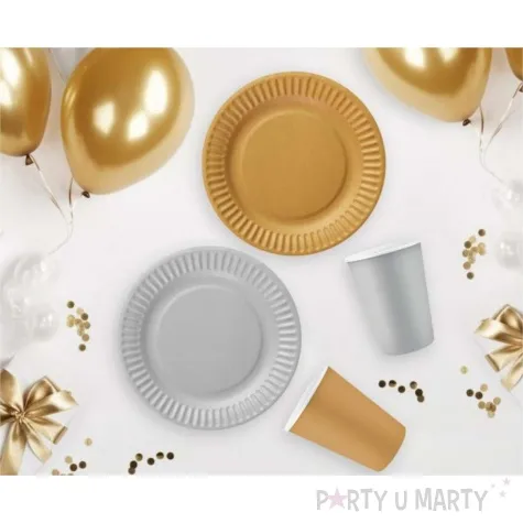 talerzyki papierowe classic srebrny godan 18 cm 6 szt