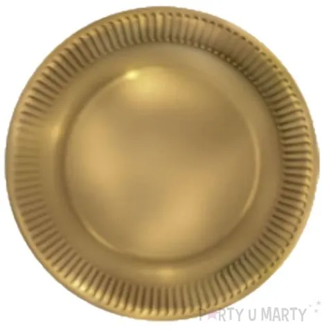 talerzyki papierowe classic zlote maki 18 cm 8 szt