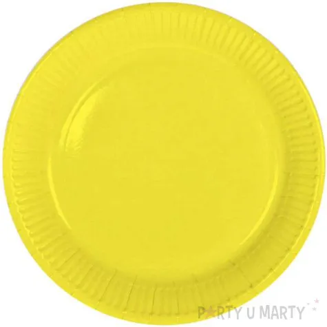 talerzyki papierowe classic zolte folat 23 cm 8 szt