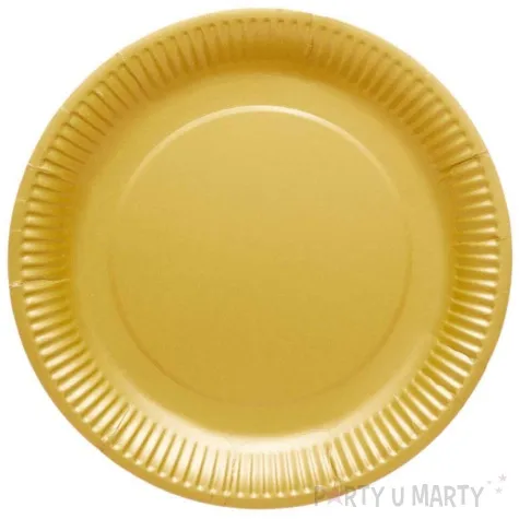 talerzyki papierowe creme brulee zolty amscan 23 cm 8 szt