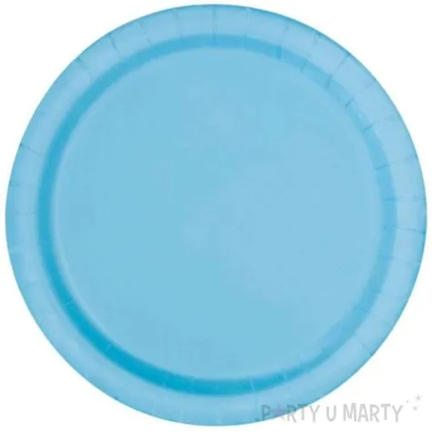 talerzyki papierowe eco classic blekitne unique 23 cm 8 szt