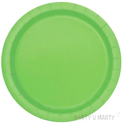 talerzyki papierowe eco classic limonkowe unique 23 cm 8 szt