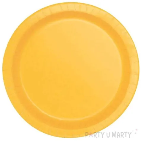 talerzyki papierowe eco classic zolty unique 23 cm 8 szt