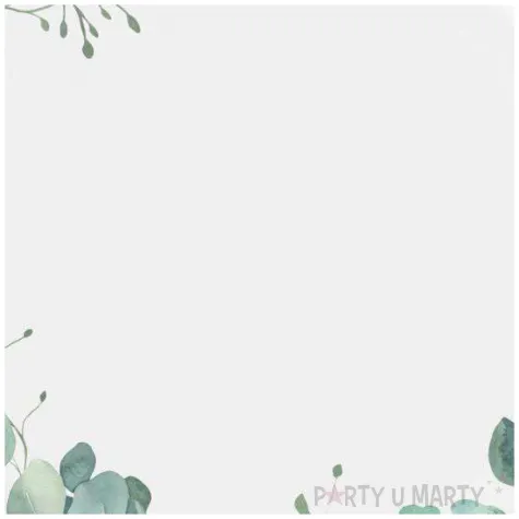 talerzyki papierowe eukaliptus beauty 18 cm 6 szt